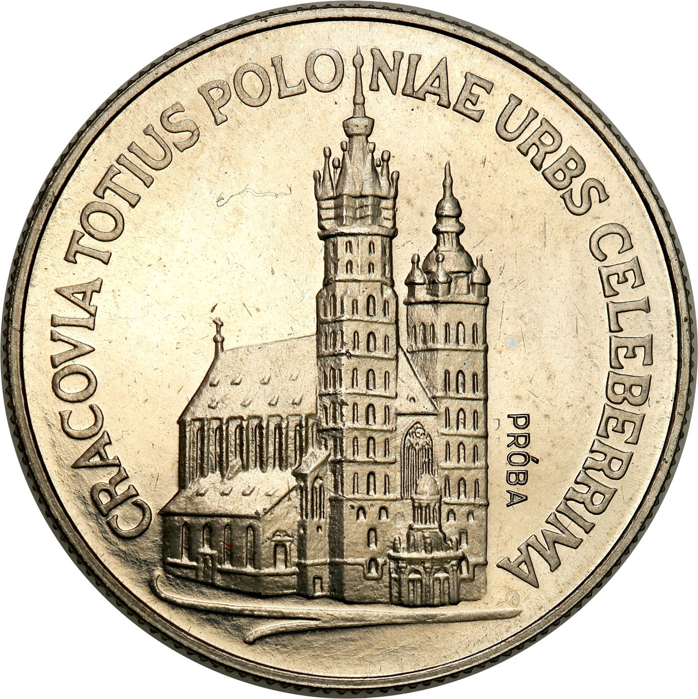 PRL. PRÓBA Nikiel 20 złotych 1981 – Kościół Mariacki